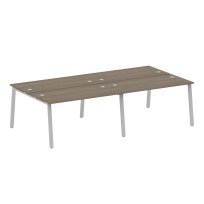 Metal System Р.ст. на 4 раб. места на А-образном м/к БА.СМ-4.3 Белый/Мокко металл 2800*1475*750 Metal System Р.ст. на 4 раб. места на А-образном м/к БА.СМ-4.3 Белый/Мокко металл 2800*1475*750
