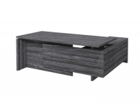 Стол для руководителя с опорной тумбой левый Festus FI-119L.DD / Фурнитура INOX / Орех пацифик табак Стол для руководителя с опорной тумбой левый Festus FI-119L.DD / Фурнитура INOX / Орех пацифик табак