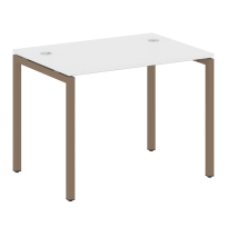 Metal System Quattro Стол офисный на П-образном м/к 40БП.СП-1 Вяз/Мокко металл 1000×720×750 Metal System Quattro Стол офисный на П-образном м/к 40БП.СП-1 Вяз/Мокко металл 1000×720×750