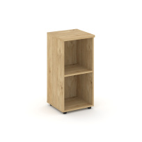 Стеллаж низкий узкий Style Project / SN.STU-300 Белый – Тиквуд Светлый / 400×400×833 Стеллаж низкий узкий Style Project / SN.STU-300 Белый – Тиквуд Светлый / 400×400×833