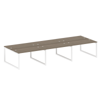Metal System Quattro Р. ст. на 6 раб. места на О-образном м/к 50БО.СМ-6.3 Акация/Антрацит металл 4200*1475*750 Metal System Quattro Р. ст. на 6 раб. места на О-образном м/к 50БО.СМ-6.3 Акация/Антрацит металл 4200*1475*750