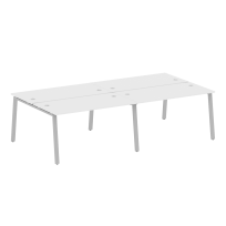 Metal System Р.ст. на 4 раб. места на А-образном м/к БА.СМ-4.3 Белый/Мокко металл 2800*1475*750 Metal System Р.ст. на 4 раб. места на А-образном м/к БА.СМ-4.3 Белый/Мокко металл 2800*1475*750