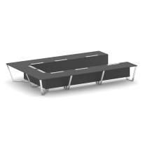 Стол для переговоров П-образный Steel Meet MD-PR.B.SP-15P / Тиквуд Светлый – Нержавеющая Сталь – Хром / 4800×3200×750 Стол для переговоров П-образный Steel Meet MD-PR.B.SP-15P / Тиквуд Светлый – Нержавеющая Сталь – Хром / 4800×3200×750
