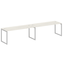 Metal System Quattro Р. ст. на 2 раб. места на О-образном м/к 40БО.СМ-2.5 Акация/Антрацит металл 3600*720*750 Metal System Quattro Р. ст. на 2 раб. места на О-образном м/к 40БО.СМ-2.5 Акация/Антрацит металл 3600*720*750