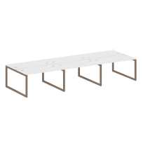 Metal System Quattro Р. ст. на 6 раб. места на О-образном м/к 50БО.СМ-6.3 Акация/Антрацит металл 4200*1475*750 Metal System Quattro Р. ст. на 6 раб. места на О-образном м/к 50БО.СМ-6.3 Акация/Антрацит металл 4200*1475*750