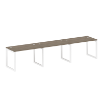 Metal System Quattro Р. ст. на 3 раб. места на О-образном м/к 50БО.СМ-3.2 Акация/Антрацит металл 3600*720*750 Metal System Quattro Р. ст. на 3 раб. места на О-образном м/к 50БО.СМ-3.2 Акация/Антрацит металл 3600*720*750