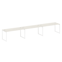 Metal System Quattro Р. ст. на 3 раб. места на О-образном м/к 40БО.СМ-3.4 Акация/Антрацит металл 4800*720*750 Metal System Quattro Р. ст. на 3 раб. места на О-образном м/к 40БО.СМ-3.4 Акация/Антрацит металл 4800*720*750