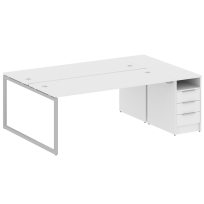Metal System Quattro Р. ст. с тумбой на О-образном м/к 40БО.РС-СТП-2.5 Акация/Антрацит металл 2212*1475*750 Metal System Quattro Р. ст. с тумбой на О-образном м/к 40БО.РС-СТП-2.5 Акация/Антрацит металл 2212*1475*750