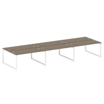 Metal System Quattro Р. ст. на 6 раб. места на О-образном м/к 50БО.СМ-6.4 Акация/Антрацит металл 4800*1475*750 Metal System Quattro Р. ст. на 6 раб. места на О-образном м/к 50БО.СМ-6.4 Акация/Антрацит металл 4800*1475*750