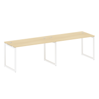 Metal System Quattro Р. ст. на 2 раб. места на О-образном м/к 40БО.СМ-2.3 Акация/Антрацит металл 2800*720*750 Metal System Quattro Р. ст. на 2 раб. места на О-образном м/к 40БО.СМ-2.3 Акация/Антрацит металл 2800*720*750