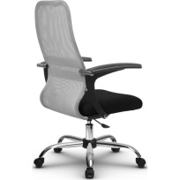 Кресло офисное Metta  SU-CM-8P (SU-СU160-8P) CH / Красный – Красный