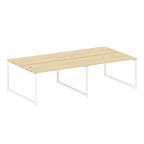 Metal System Quattro Р. ст. на 4 раб. места на О-образном м/к 40БО.СМ-4.3 Акация/Антрацит металл 2800*1475*750 Metal System Quattro Р. ст. на 4 раб. места на О-образном м/к 40БО.СМ-4.3 Акация/Антрацит металл 2800*1475*750