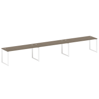 Metal System Р. ст. на 3 раб. места на О-образном м/к БО.СМ-3.5 Акация/Антрацит металл 5400*720*750