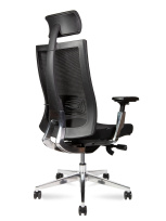 Кресло для руководителя NORDEN Vogue aluminium / черный пластик / черная сетка / черная ткань / аллюминевая база Кресло для руководителя NORDEN Vogue aluminium / черный пластик / черная сетка / черная ткань / аллюминевая база