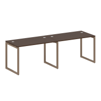 Metal System Quattro Р. ст. на 2 раб. места на О-образном м/к 40БО.СМ-2.2 Акация/Антрацит металл 2400*720*750 Metal System Quattro Р. ст. на 2 раб. места на О-образном м/к 40БО.СМ-2.2 Акация/Антрацит металл 2400*720*750