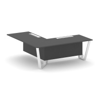 Проходной угловой модуль левый Steel Meet KD-PR.B.SPPOU-20(L) / Тиквуд Светлый – Металл Белый / 2000×2000×750 Проходной угловой модуль левый Steel Meet KD-PR.B.SPPOU-20(L) / Тиквуд Светлый – Металл Белый / 2000×2000×750