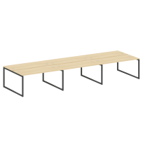Metal System Quattro Р. ст. на 6 раб. места на О-образном м/к 40БО.СМ-6.4 Акация/Антрацит металл 4800*1475*750 Metal System Quattro Р. ст. на 6 раб. места на О-образном м/к 40БО.СМ-6.4 Акация/Антрацит металл 4800*1475*750