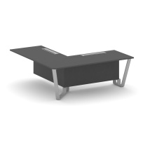 Проходной угловой модуль левый Steel Meet KD-PR.B.SPPOU-20(L) / Тиквуд Светлый – Металл Серый / 2000×2000×750 Проходной угловой модуль левый Steel Meet KD-PR.B.SPPOU-20(L) / Тиквуд Светлый – Металл Серый / 2000×2000×750