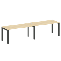 Metal System Quattro Р. ст. на 2 раб. места на П-образном м/к 50БП.СМ-2.4 Акация/Антрацит металл 3200*720*750 Metal System Quattro Р. ст. на 2 раб. места на П-образном м/к 50БП.СМ-2.4 Акация/Антрацит металл 3200*720*750