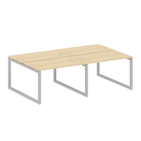 Metal System Quattro Р. ст. на 4 раб. места на О-образном м/к 50БО.СМ-4.2 Акация/Антрацит металл 2400*1475*750