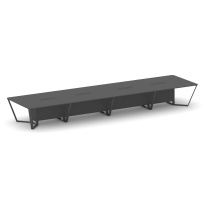 Стол для переговоров прямоугольный Steel Meet KD-PR.B.SP-20 / Тиквуд Светлый – Металл Антрацит / 6400×1600×750 Стол для переговоров прямоугольный Steel Meet KD-PR.B.SP-20 / Тиквуд Светлый – Металл Антрацит / 6400×1600×750