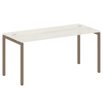 Metal System Quattro Стол офисный на П-образном м/к 40БП.СП-4 Вяз/Мокко металл 1600×720×750 Metal System Quattro Стол офисный на П-образном м/к 40БП.СП-4 Вяз/Мокко металл 1600×720×750