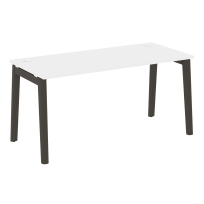 Onix Wood Стол офисный OW.SP-4.7 Дуб мали/Дуб светлый/Белый металл 1580×720×750 Onix Wood Стол офисный OW.SP-4.7 Дуб мали/Дуб светлый/Белый металл 1580×720×750