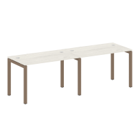 Metal System Quattro Р. ст. на 2 раб. места на П-образном м/к 50БП.СМ-2.2 Акация/Антрацит металл 2400*720*750 Metal System Quattro Р. ст. на 2 раб. места на П-образном м/к 50БП.СМ-2.2 Акация/Антрацит металл 2400*720*750
