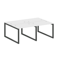 Metal System Quattro Р. ст. на 4 раб. места на О-образном м/к 50БО.СМ-4.1 Акация/Антрацит металл 2000*1475*750