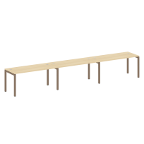 Metal System Quattro Р. ст. на 3 раб. места на П-образном м/к 50БП.СМ-3.4 Акация/Антрацит металл 4800*720*750 Metal System Quattro Р. ст. на 3 раб. места на П-образном м/к 50БП.СМ-3.4 Акация/Антрацит металл 4800*720*750