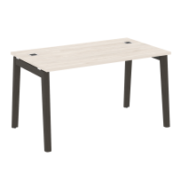 Onix Wood Direct Стол руководителя OW.SRR-3.8 Белый бриллиант/Дуб светлый/Белый металл 1380*800*750 Onix Wood Direct Стол руководителя OW.SRR-3.8 Белый бриллиант/Дуб светлый/Белый металл 1380*800*750