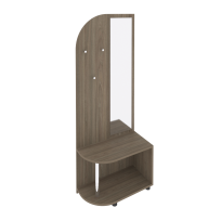 Light Вешалка с багажницей и зеркалом С-ВБЗ-80 Клён 800x400x2050