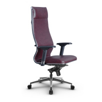 Кресло для руководителя Метта L 1m 42/4D_17839_Кожа перфорированная NewLeather – Темно-коричневый Кресло для руководителя Метта L 1m 42/4D_17839_Кожа перфорированная NewLeather – Темно-коричневый