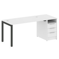 Metal System Quattro Р. ст. с тумбой на П-образном м/к 50БП.РС-СТП-1.3 Акация/Антрацит металл 1812*720*750 Metal System Quattro Р. ст. с тумбой на П-образном м/к 50БП.РС-СТП-1.3 Акация/Антрацит металл 1812*720*750
