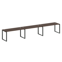 Metal System Р. ст. на 3 раб. места на О-образном м/к БО.СМ-3.4 Акация/Антрацит металл 4800*720*750