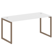 Metal System Quattro Стол офисный на О-образном м/к 40БО.СП-4 Вяз/Мокко металл 1600×720×750 Metal System Quattro Стол офисный на О-образном м/к 40БО.СП-4 Вяз/Мокко металл 1600×720×750