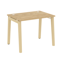 Onix Wood Стол офисный OW.SP-1.7 Дуб мали/Дуб светлый/Белый металл 980×720×750 Onix Wood Стол офисный OW.SP-1.7 Дуб мали/Дуб светлый/Белый металл 980×720×750