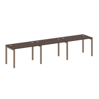 Metal System Quattro Р. ст. на 3 раб. места на П-образном м/к 50БП.СМ-3.2 Акация/Антрацит металл 3600*720*750 Metal System Quattro Р. ст. на 3 раб. места на П-образном м/к 50БП.СМ-3.2 Акация/Антрацит металл 3600*720*750