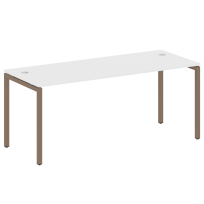 Metal System Quattro Стол офисный на П-образном м/к 40БП.СП-5 Вяз/Мокко металл 1800×720×750 Metal System Quattro Стол офисный на П-образном м/к 40БП.СП-5 Вяз/Мокко металл 1800×720×750