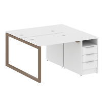 Metal System Quattro Р. ст. с тумбой на О-образном м/к 50БО.РС-СТП-2.1 Акация/Антрацит металл 1412*1475*750 Metal System Quattro Р. ст. с тумбой на О-образном м/к 50БО.РС-СТП-2.1 Акация/Антрацит металл 1412*1475*750