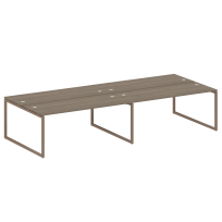 Metal System Quattro Р. ст. на 4 раб. места на О-образном м/к 40БО.СМ-4.5 Акация/Антрацит металл 3600*1475*750 Metal System Quattro Р. ст. на 4 раб. места на О-образном м/к 40БО.СМ-4.5 Акация/Антрацит металл 3600*1475*750