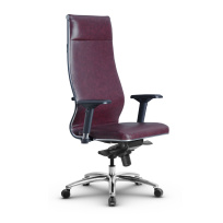 Кресло для руководителя Метта L 1m 42/4D_17838_Кожа перфорированная NewLeather – Темно-коричневый Кресло для руководителя Метта L 1m 42/4D_17838_Кожа перфорированная NewLeather – Темно-коричневый