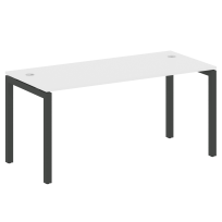 Metal System Quattro Стол офисный на П-образном м/к 50БП.СП-4 Вяз/Мокко металл 1600×720×750