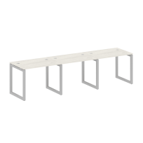 Metal System Quattro Р. ст. на 3 раб. места на О-образном м/к 50БО.СМ-3.1 Акация/Антрацит металл 3000*720*750 Metal System Quattro Р. ст. на 3 раб. места на О-образном м/к 50БО.СМ-3.1 Акация/Антрацит металл 3000*720*750