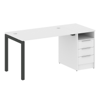Metal System Quattro Р. ст. с тумбой на П-образном м/к 50БП.РС-СТП-1.2 Акация/Антрацит металл 1612*720*750 Metal System Quattro Р. ст. с тумбой на П-образном м/к 50БП.РС-СТП-1.2 Акация/Антрацит металл 1612*720*750