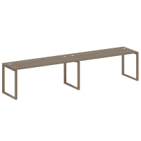 Metal System Р. ст. на 2 раб. места на О-образном м/к БО.СМ-2.5 Акация/Антрацит металл 3600*720*750