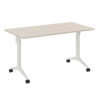 X-Pull Стол складной мобильный X.M-3.7 Тиквуд тёмный/Белый металл 1380×720×753