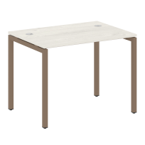 Metal System Quattro Стол офисный на П-образном м/к 40БП.СП-1 Вяз/Мокко металл 1000×720×750 Metal System Quattro Стол офисный на П-образном м/к 40БП.СП-1 Вяз/Мокко металл 1000×720×750