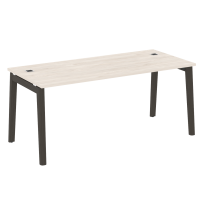Onix Wood Direct Стол руководителя OW.SRR-5.8 Белый бриллиант/Дуб светлый/Белый металл 1780*800*750 Onix Wood Direct Стол руководителя OW.SRR-5.8 Белый бриллиант/Дуб светлый/Белый металл 1780*800*750