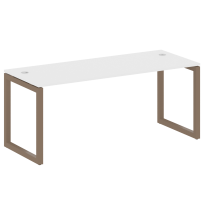 Metal System Quattro Стол офисный на О-образном м/к 50БО.СП-5 Вяз/Мокко металл 1800×720×750 Metal System Quattro Стол офисный на О-образном м/к 50БО.СП-5 Вяз/Мокко металл 1800×720×750